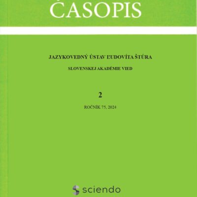 JUST PUBLISHED: M. Diweg-Pukanec, „Notes on the semantic development of Old Church Slavic nravъ and rovaniję“